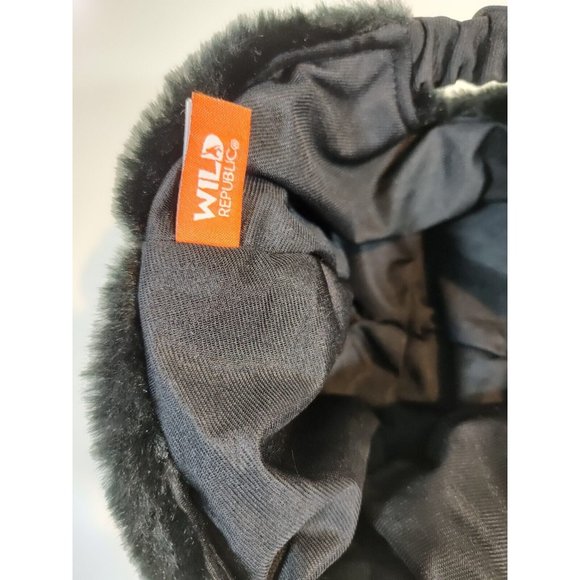 Wild Republic Plush Black Bear Hat Elastic Strap Youth O/S Adult Small NWT - Picture 6 of 7